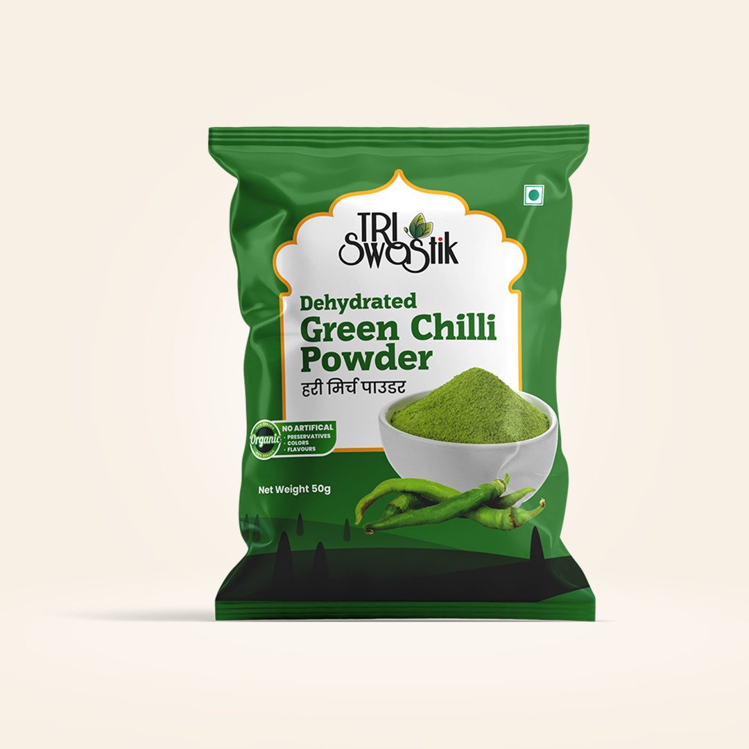 Dehydrate Green Chilli Powder